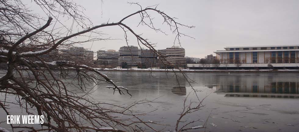 Kennedy Center Snow and Ice and Watergate