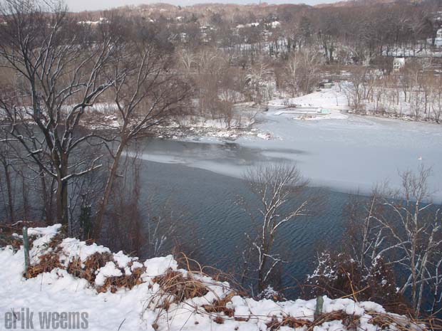 Potomac River snow and Ice 