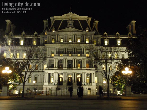 Night Time Old Executive Office Building - Eisenhower Building