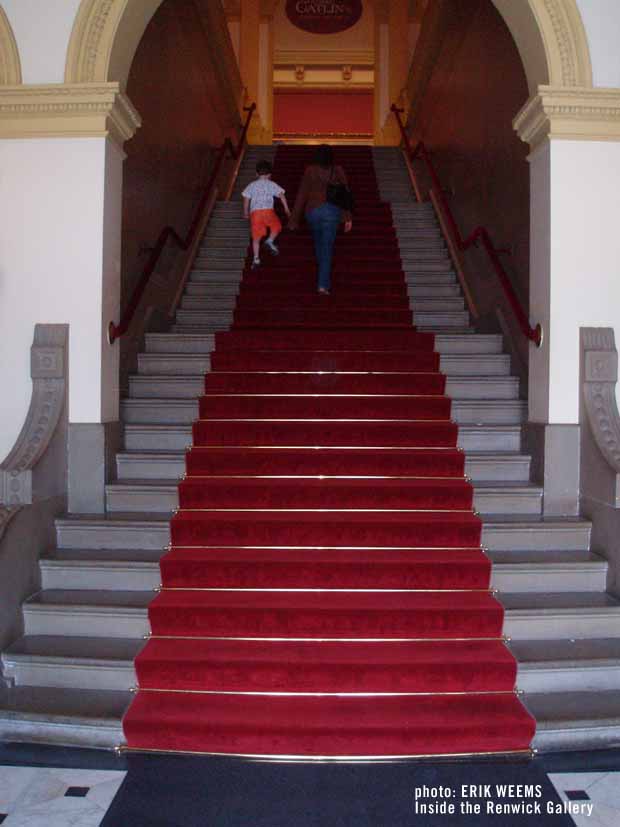 Stairs inside the Renwick Gallery