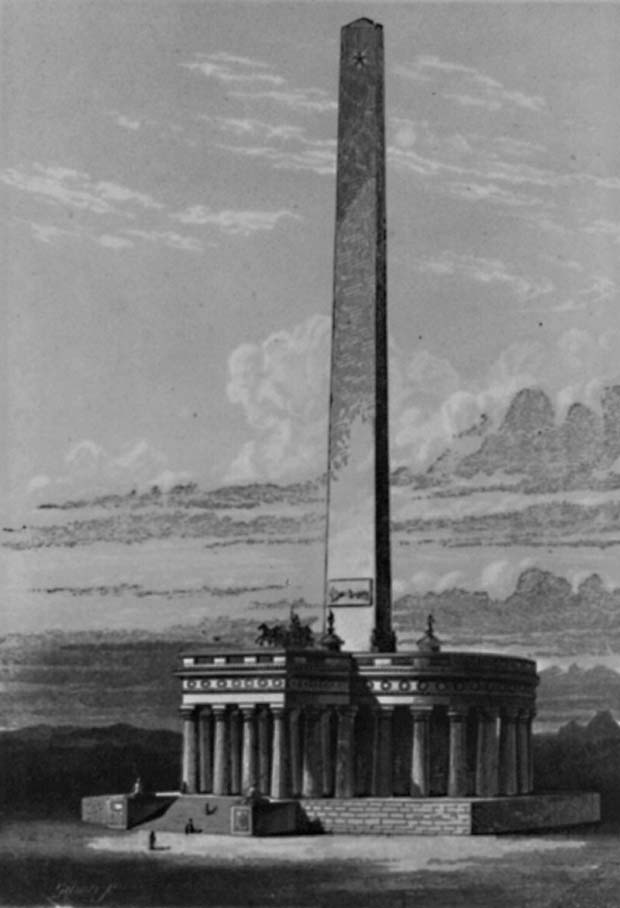 Washington Monument Original Design Library of Congress