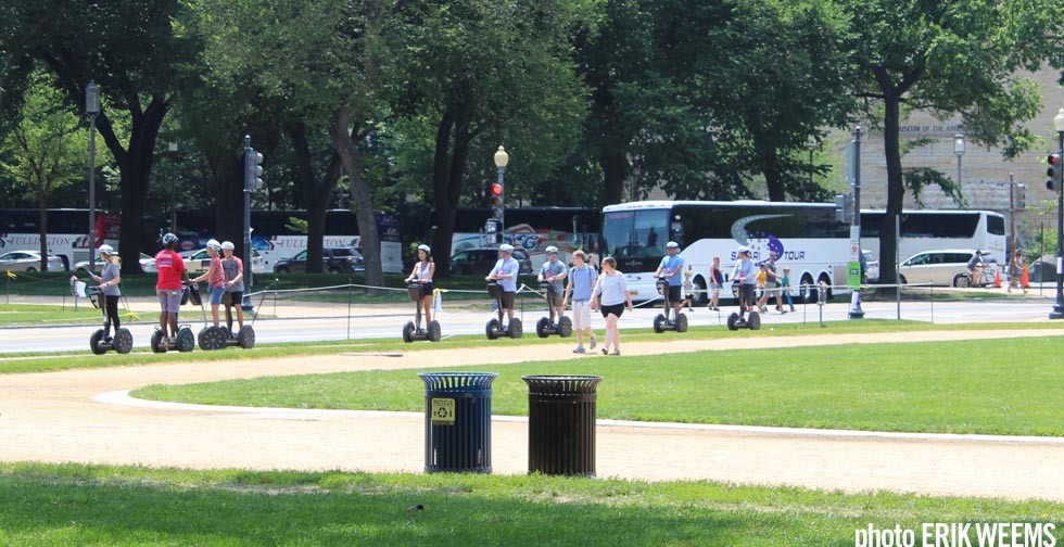 Tourists in Washington DC