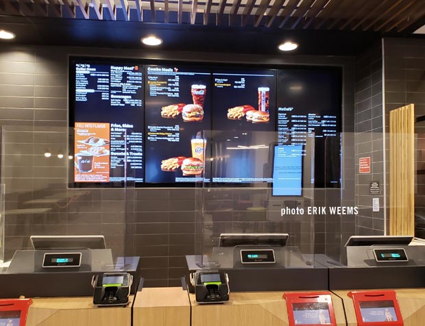 Ordering food at the McDonalds Washington DC