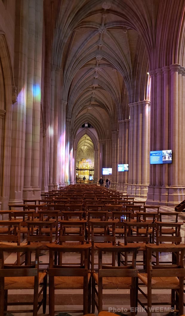 Seating inside the National Cathdral