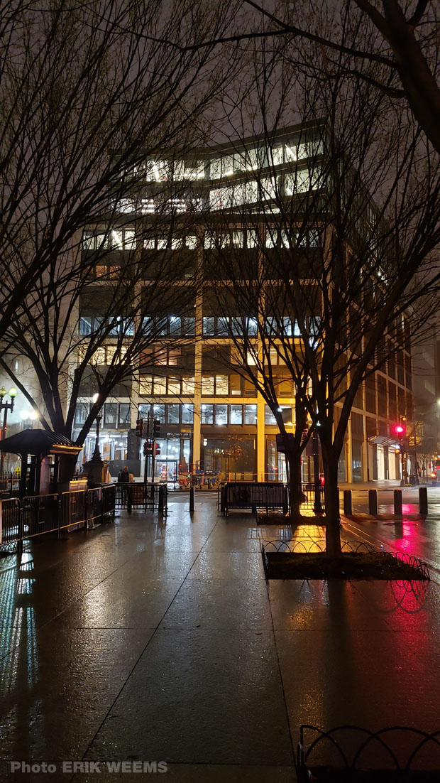 Pennsylvania Avenue after rain