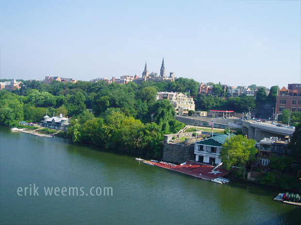 Georgetown viewed from Key Bridge