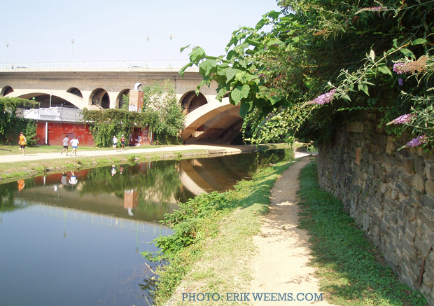 Canal beneath Key Bridge in Washington DC