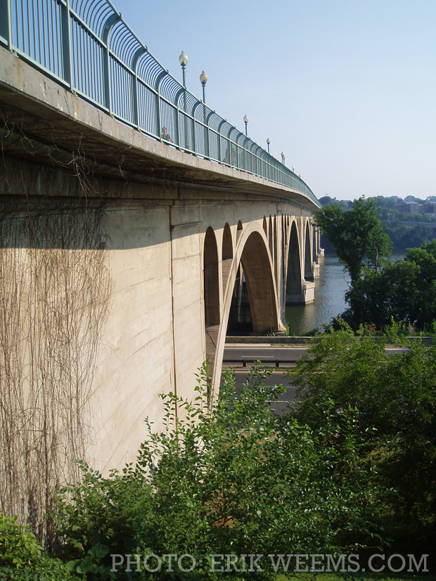 Key Bridge Washignton DC over Water