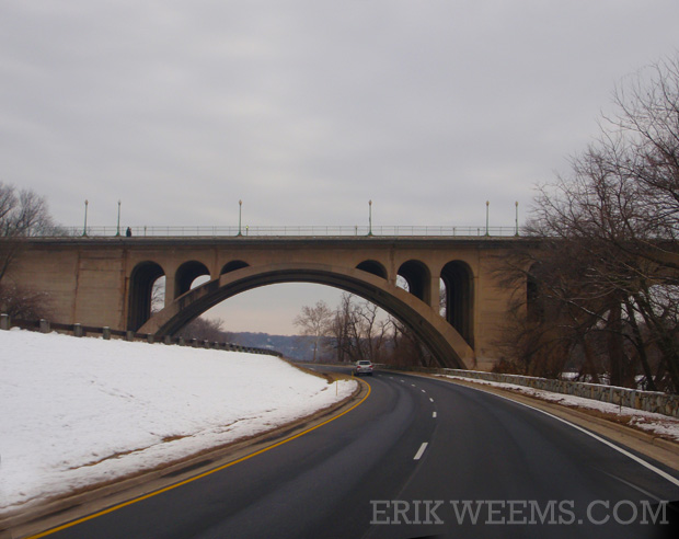 Snow and the Key bridge