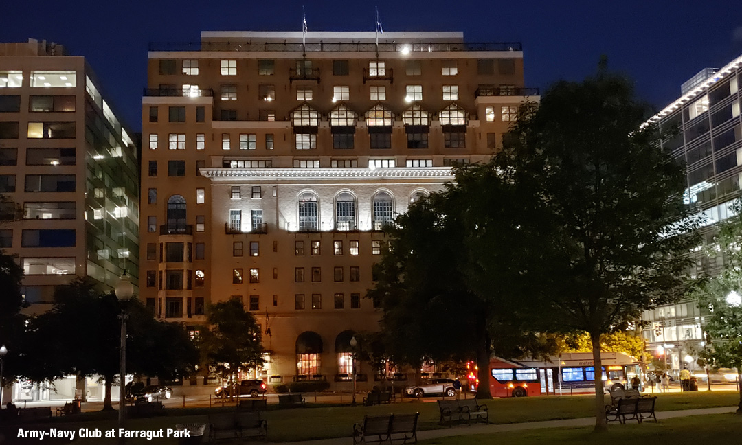 The Army-Navy Club in Farragut Park Washington DC