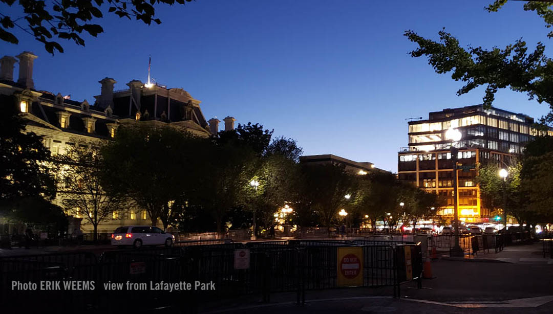 View from Lafayette Park to Old Executive Office Building