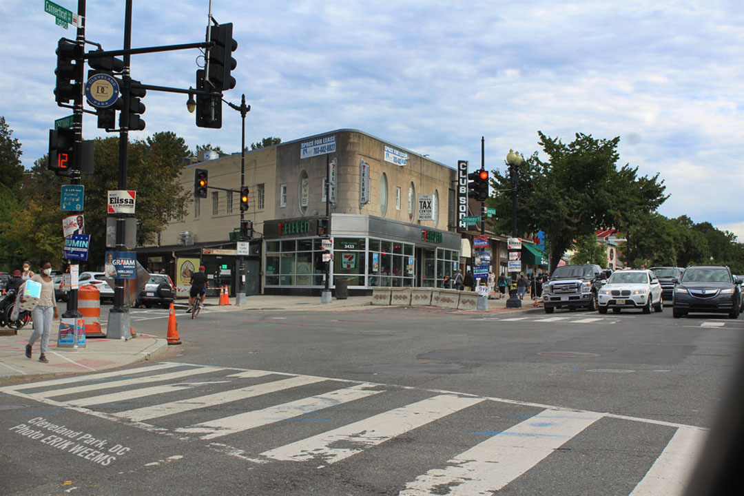 Cleveland Park at Ordway and Connecticut Avenue in DC