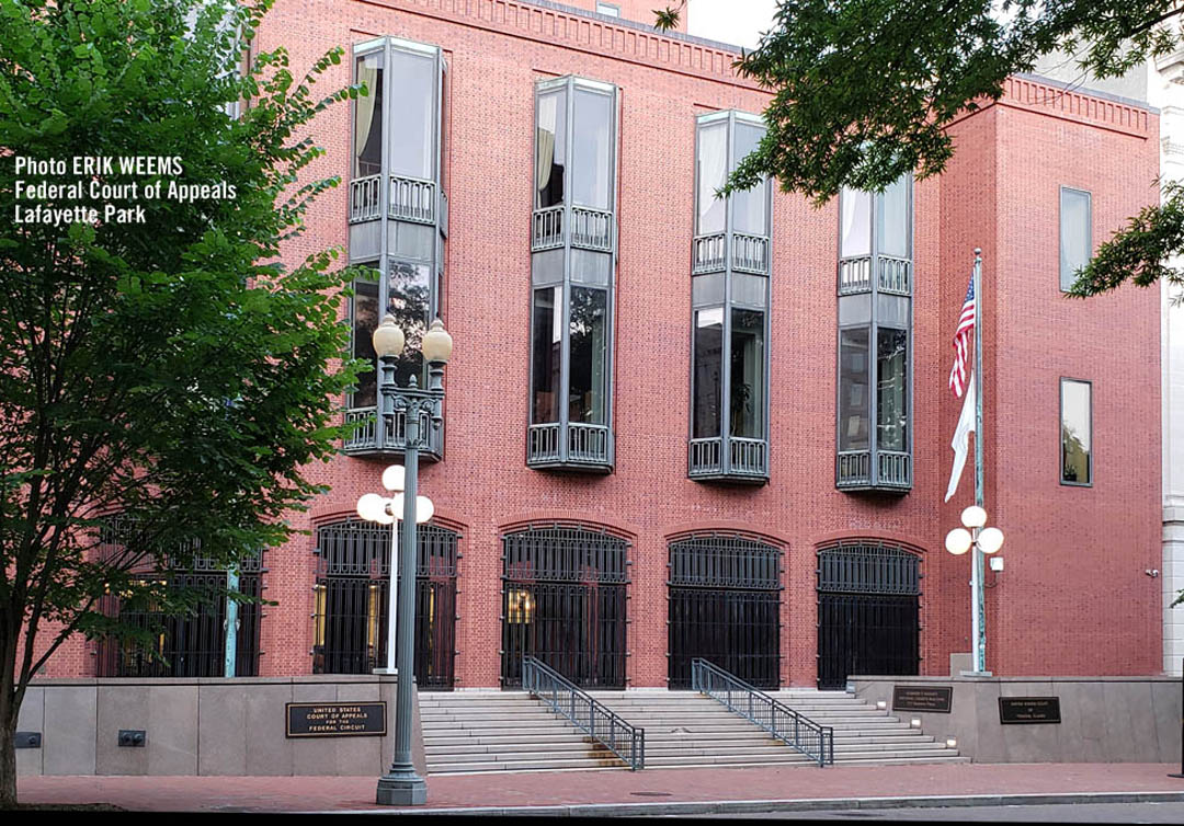 Federal Court of Appeals at Lafayette Park in Washington DC