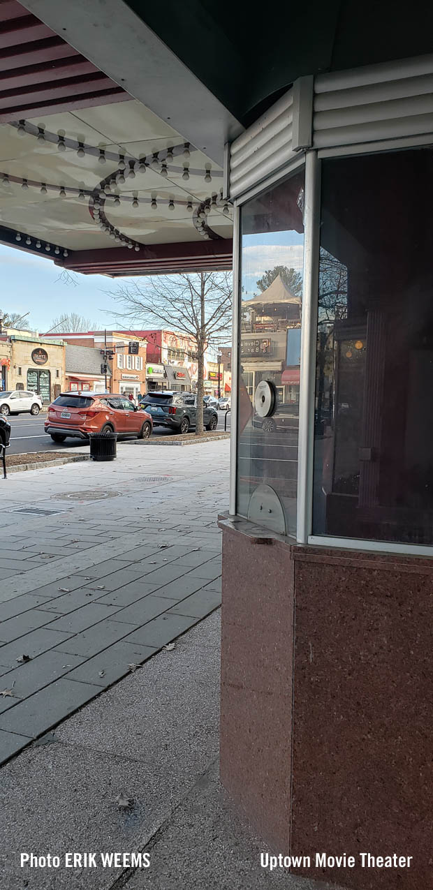 Ticket Booth at the Uptown Theater looking out at Connecticut Avenue