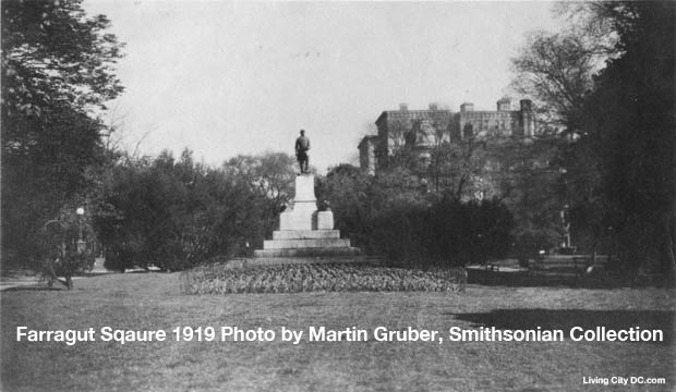 At Farragut Square in 1919 photo by Martin Gruber