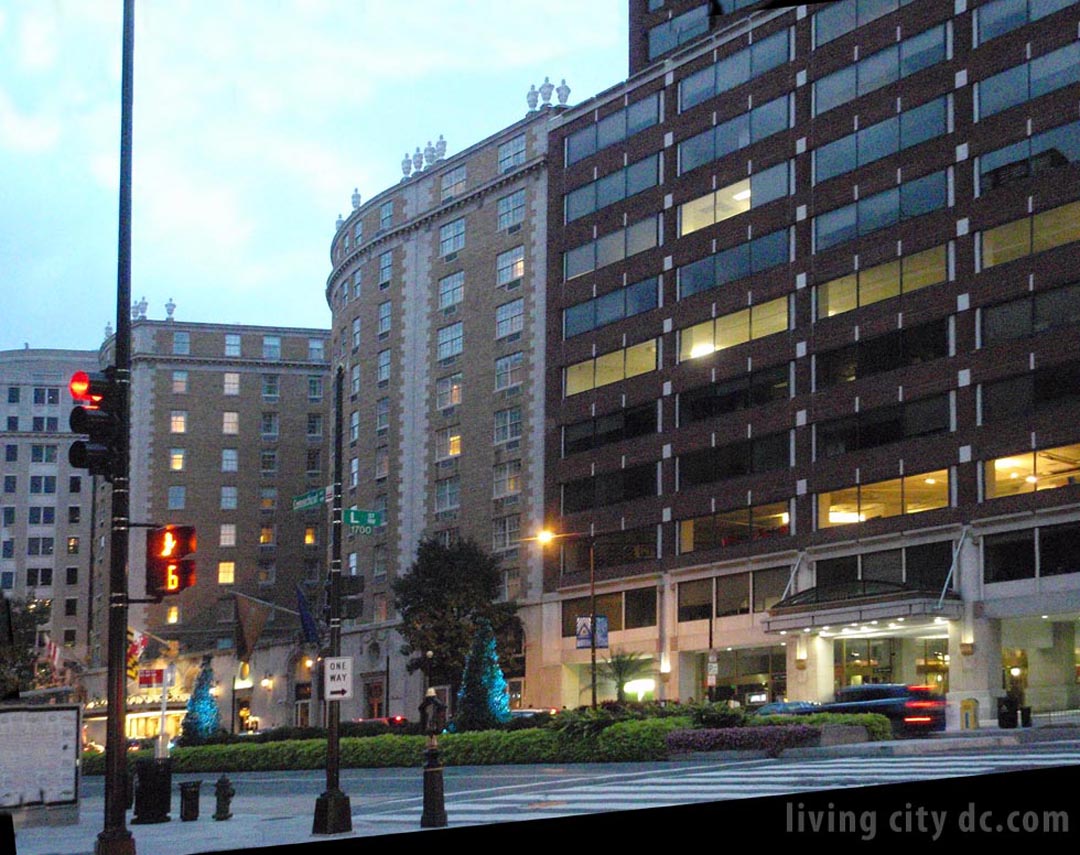 L Street Dusk Washington DC