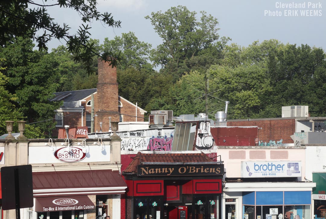 Retail rooftops of Cleveland Park