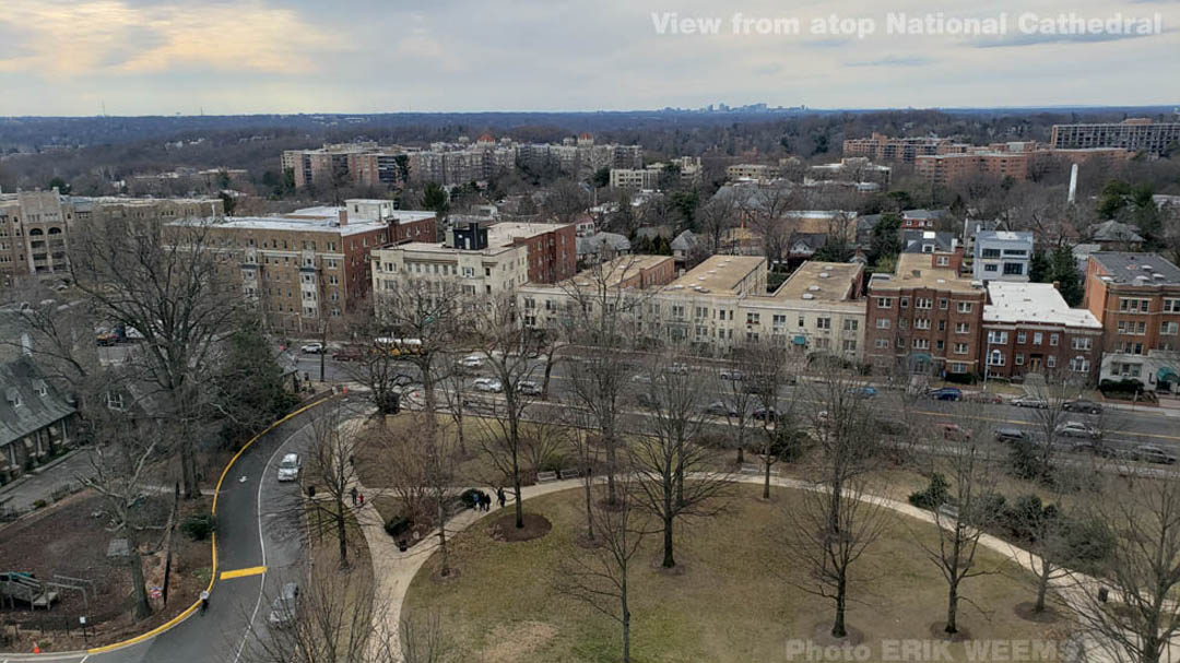 View of Wisconsin Avenue from National Cathedral