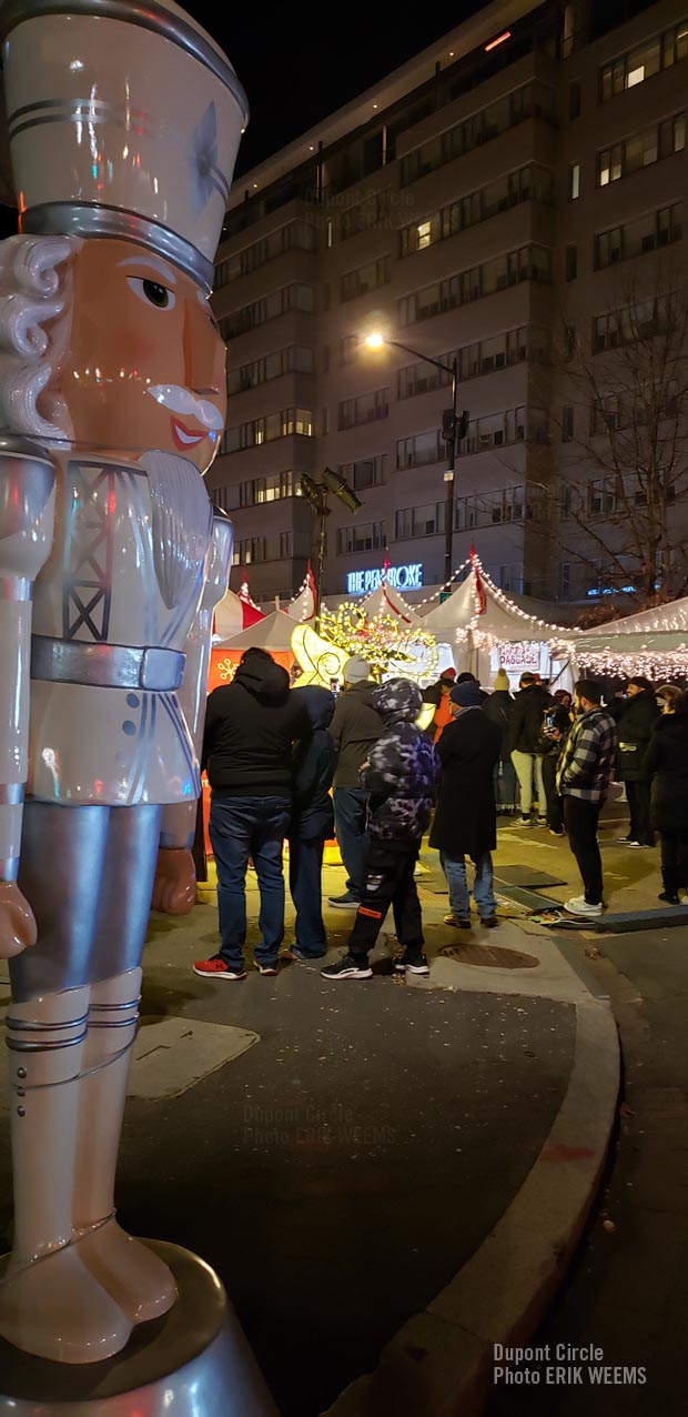 Nutcracker figure at the Dupont Circle  Holiday Shopping Christmas Bazaar