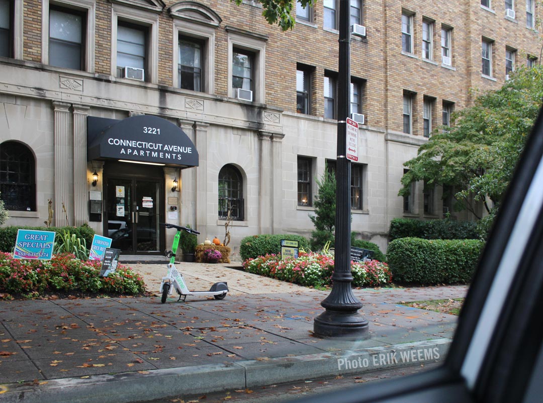 Connecticut Avenue Apartments Building Autumn