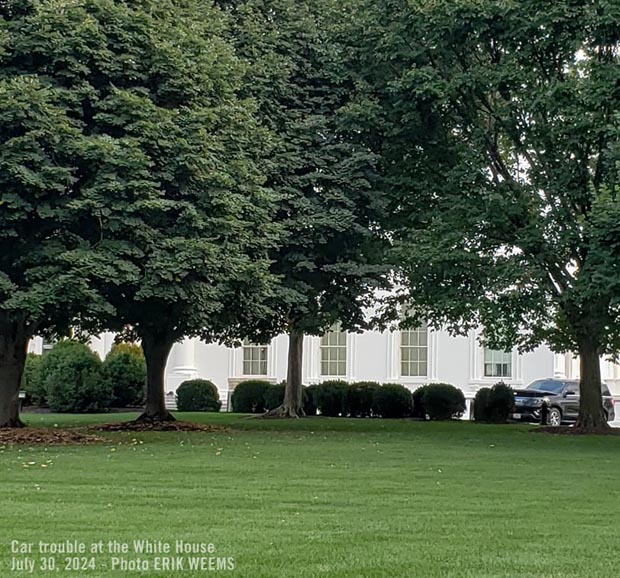 Car trouble at the White House