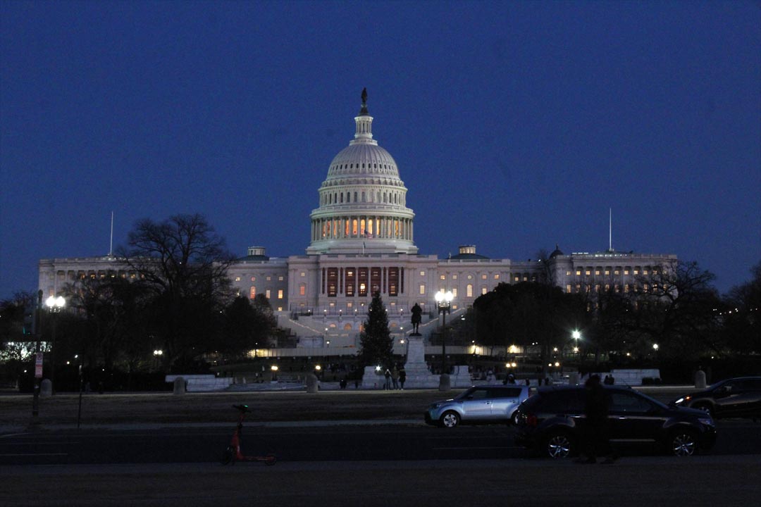 Capitol Dome at night