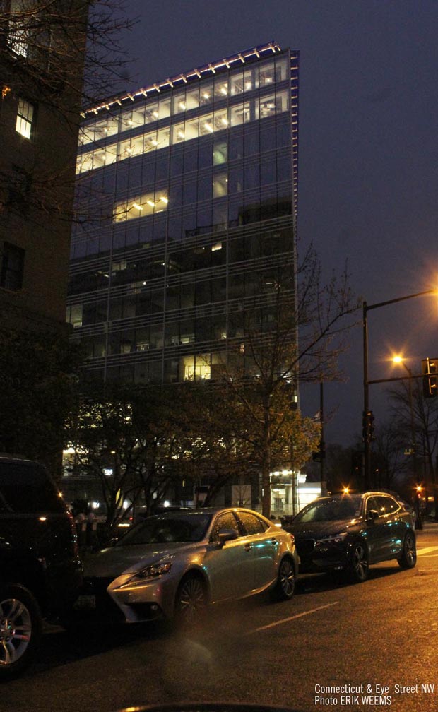 Connecticutt and Eye Street by Lafayette and Farragut Parks