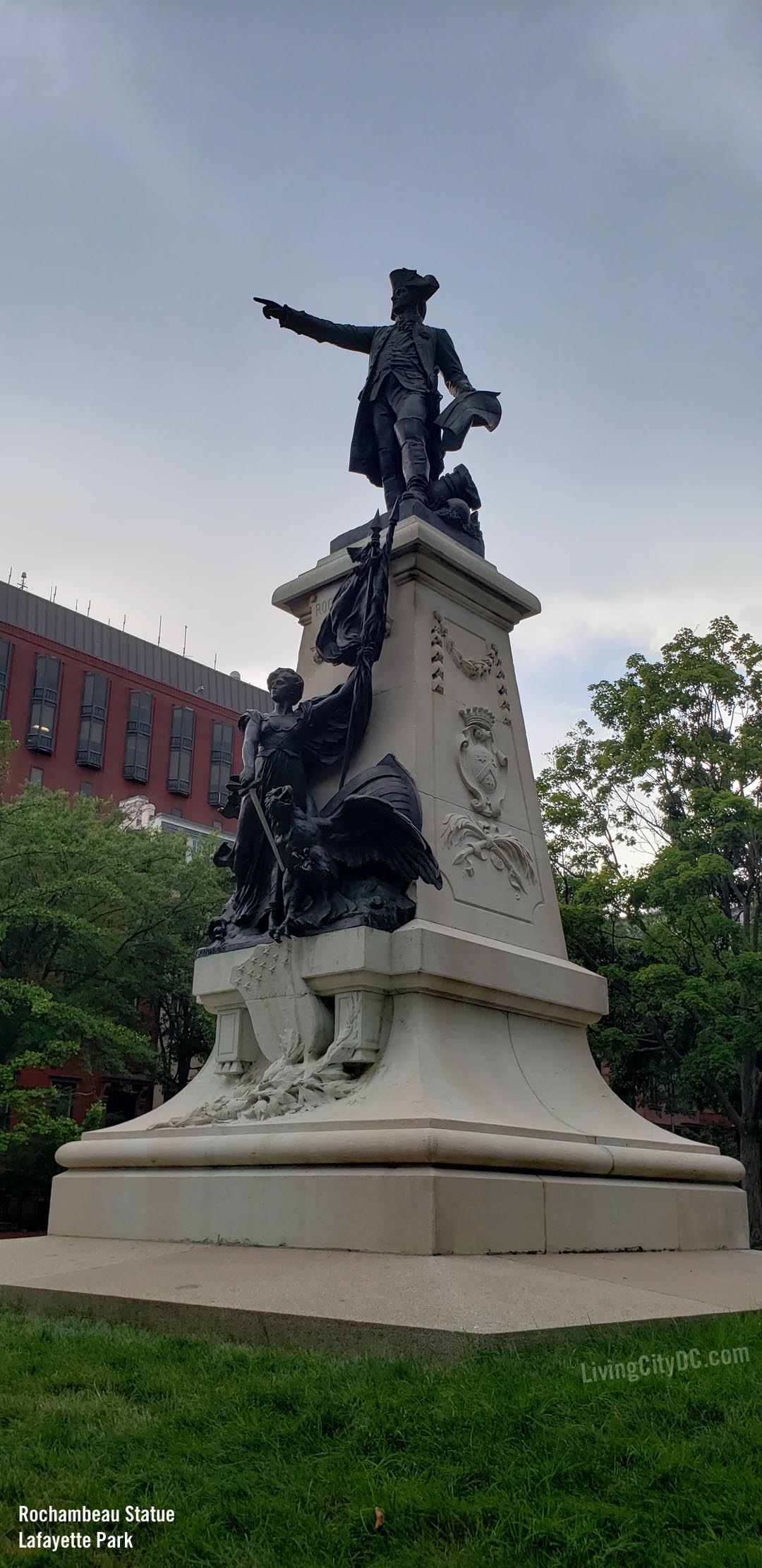 Rochambeau Statue in Lafayette Park