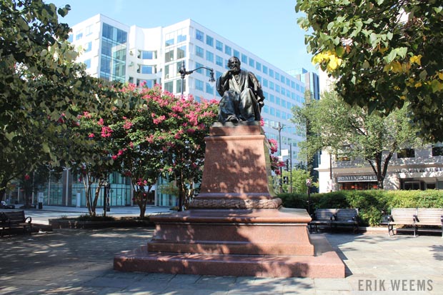 Longfellow Statue at Longfellow Park