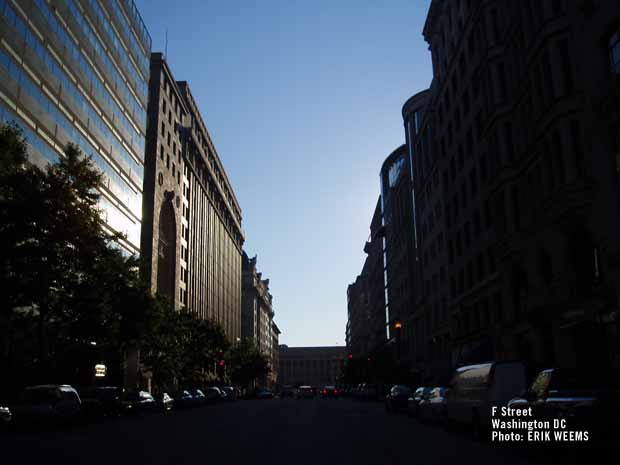 F Street in Washington DC