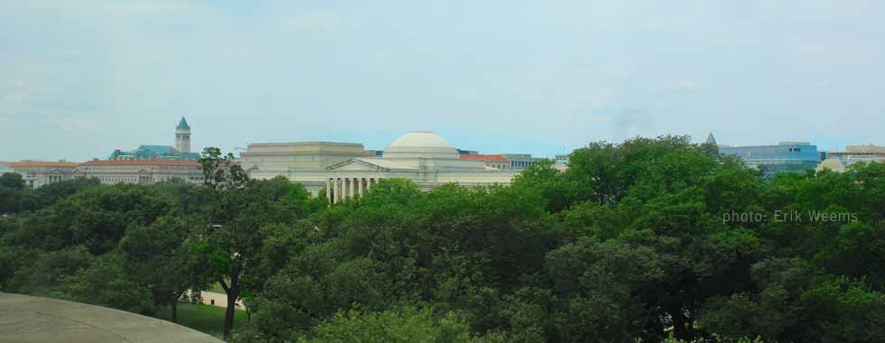 Rooftops in Washington DC - National Mall