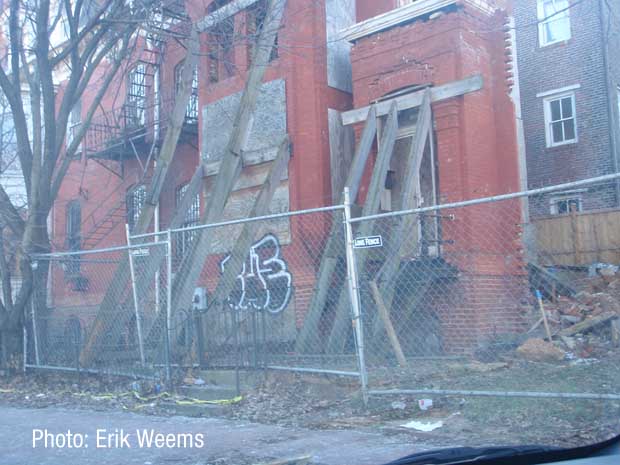 Desolate Property in Washington DC, January 2010