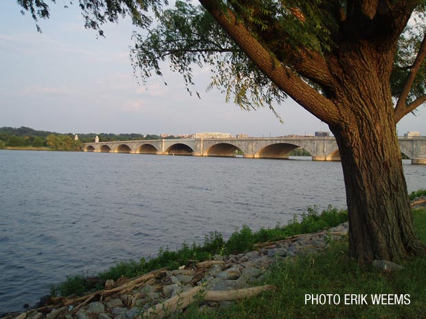 Memorial Bridge in Washington DC along Potomac