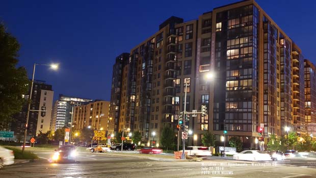 MVT Meridian Apartments Washington DC at Night
