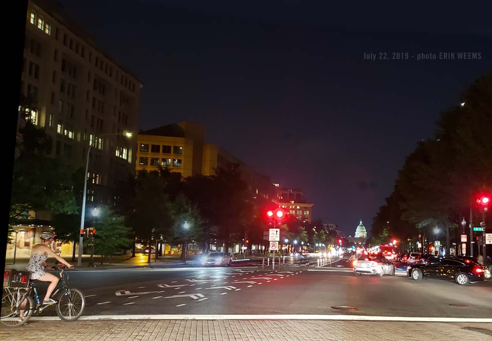 Washington DC July 2019 Capitol Dome on Constitution venue