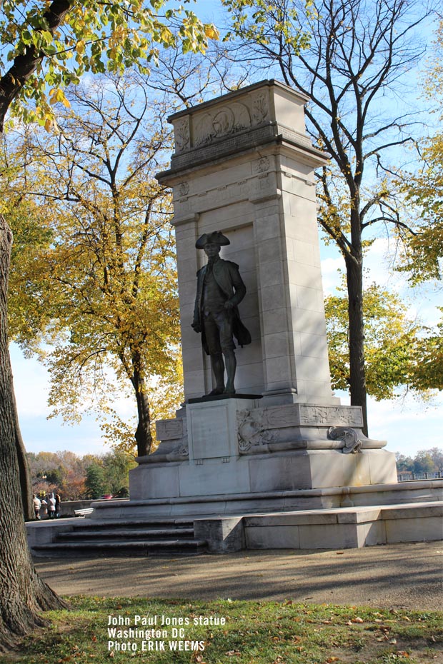 The John Paul Jones Statue in Washington DC