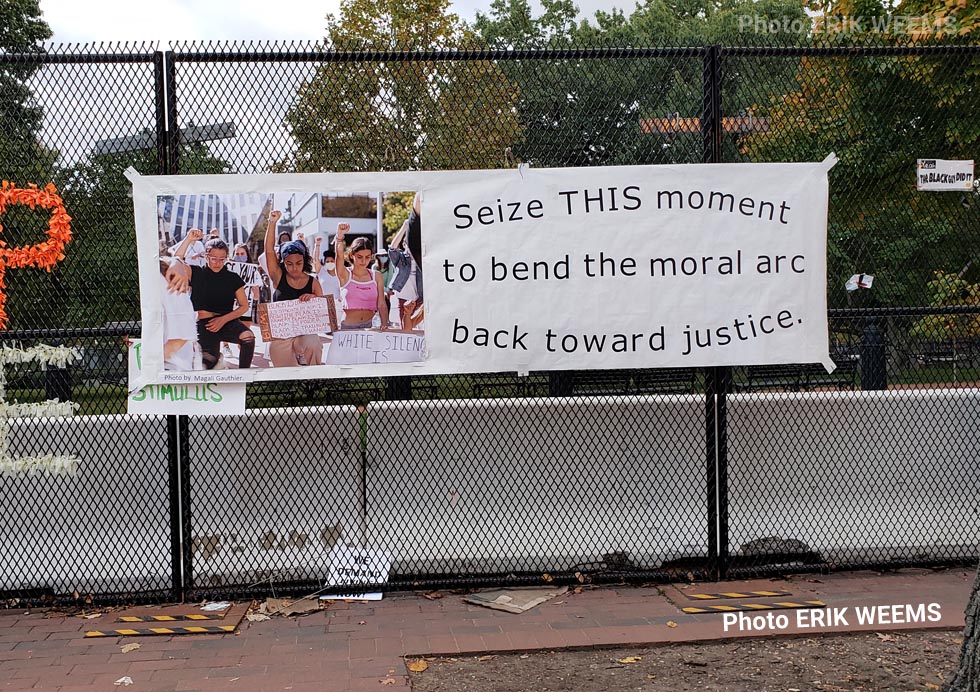 Seize the Moment Black Lives matter Lafayette Park Washington DC