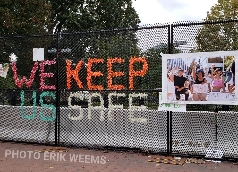 We keep us safe - Black Lives Matter Washington DC Lafayette Park
