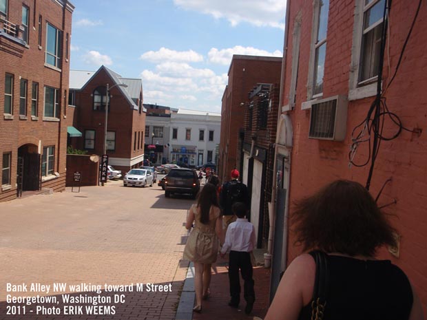 Bank Alley NW in Georgetown Washington DC