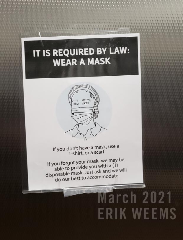 Mask required by Law