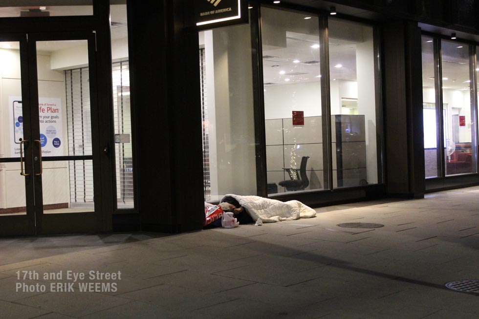 Homeless at K Street and Eye