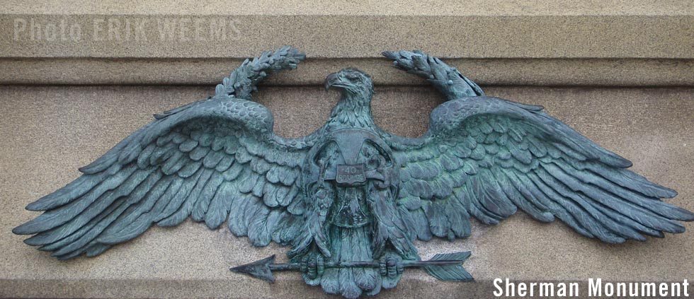 Eagle on Sherman Monument Washington DC