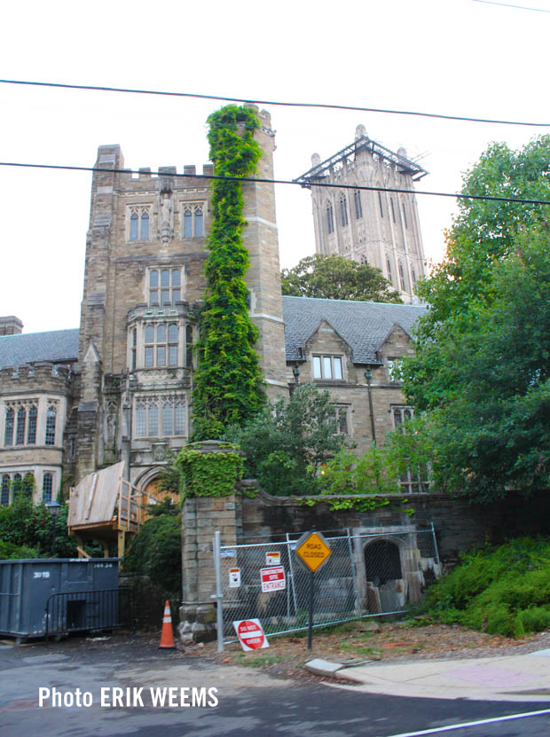 Behind National Cathedral