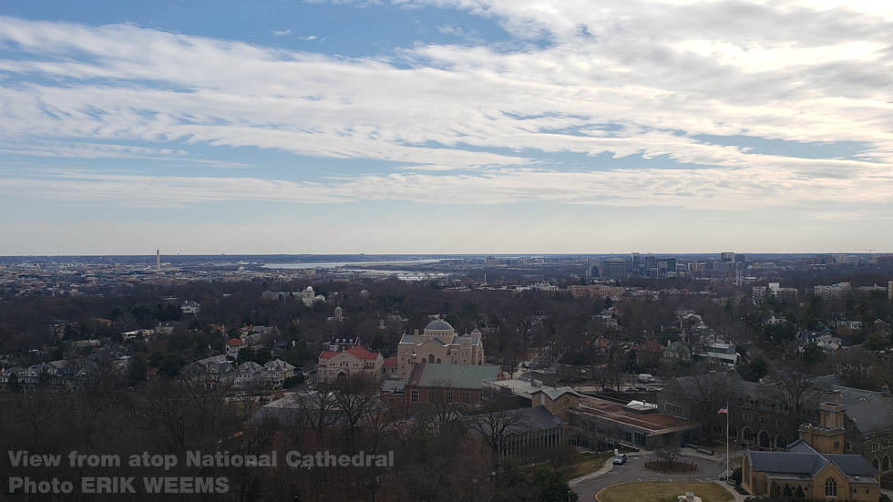 View from atop the National Cathedral