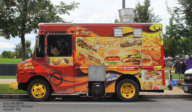 A food truck on 14th Street Washington DC