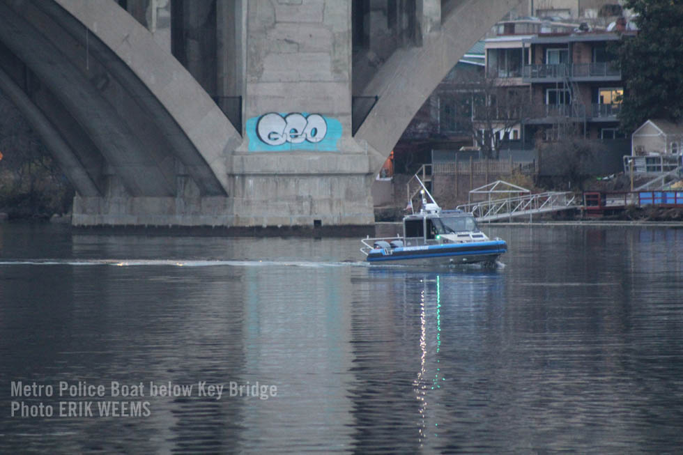 Metro Police Boat on Potomac at Key Bridge
