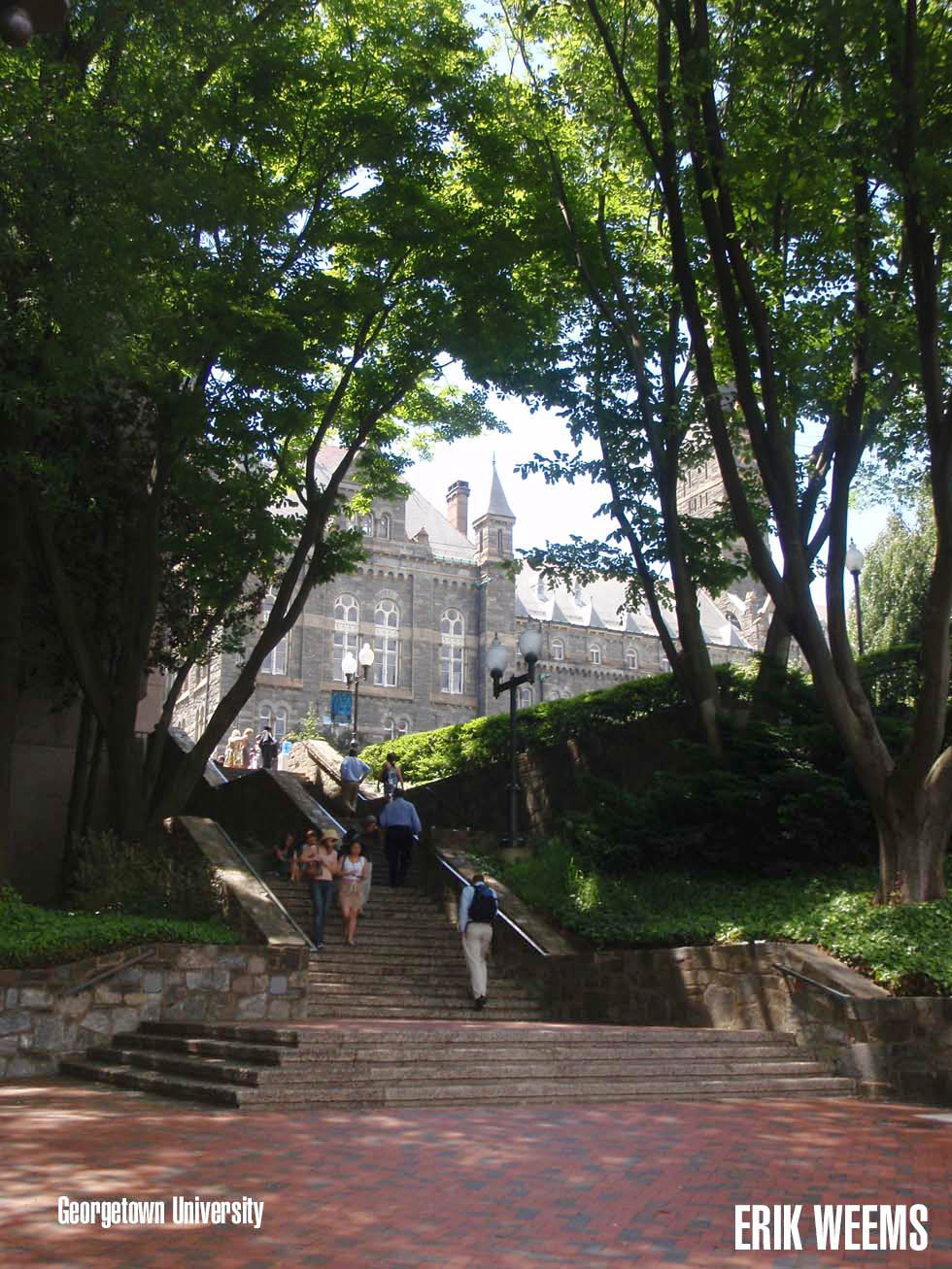 Georgetown University Steps Entrance
