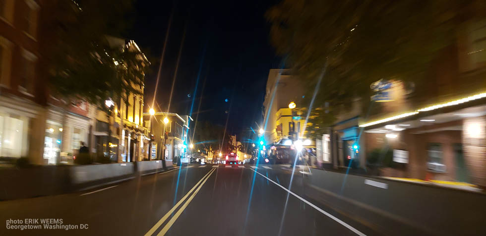Night lights of Georgetwon Washington DC