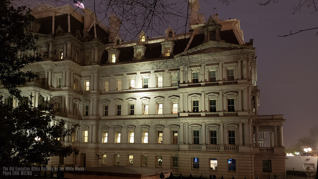 At Night at the Old Executive Office Building