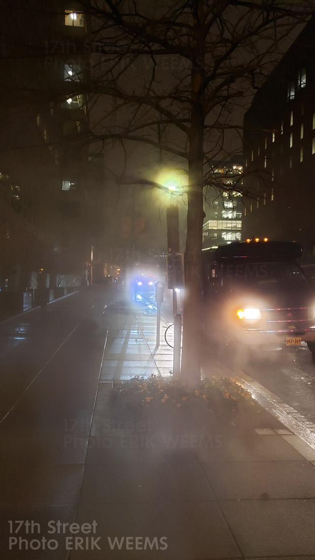 Fog in DC on 17th Street